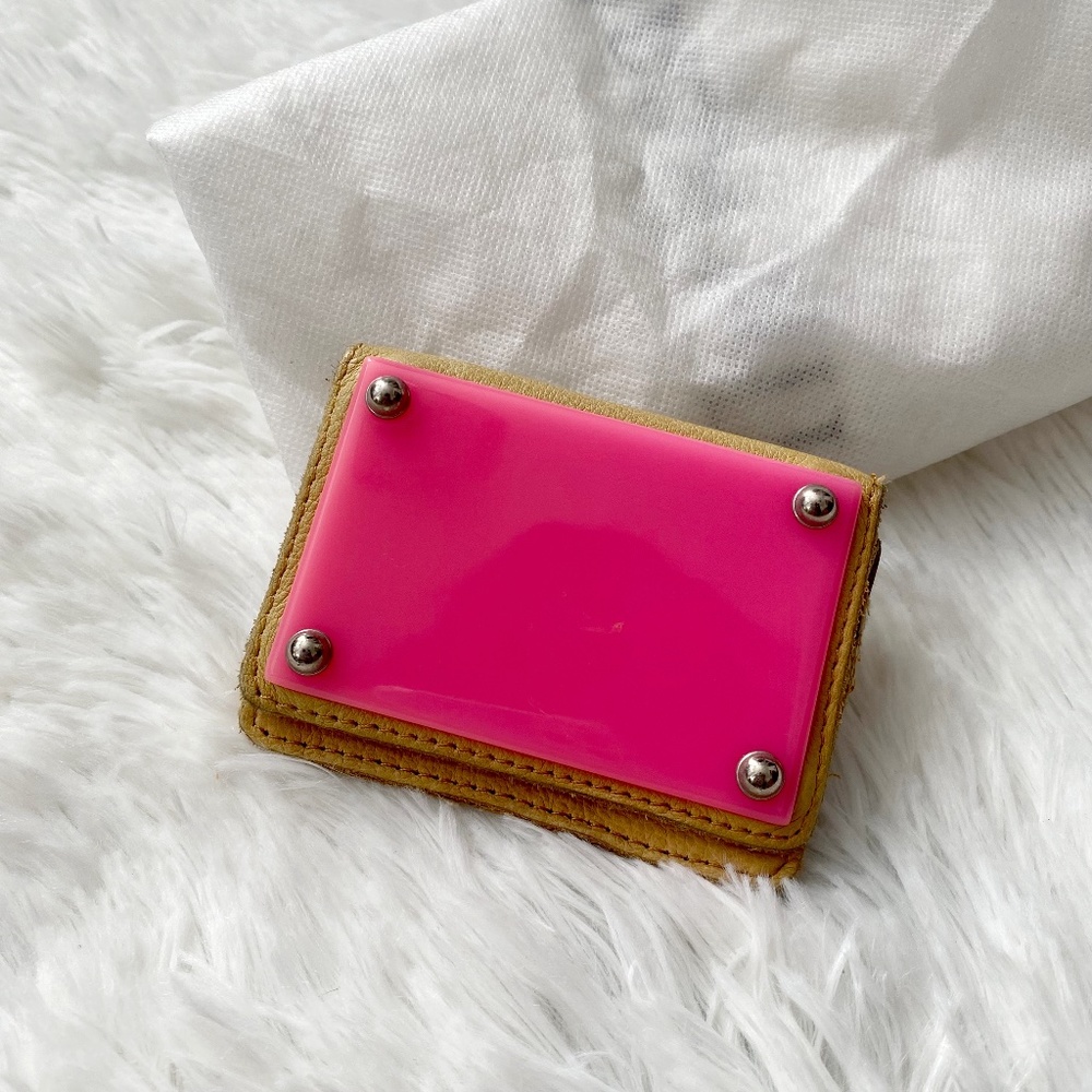 Deena & Ozzy leather hard front wallet